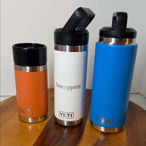YETI Rambler Bottle Trio, gently used condition.